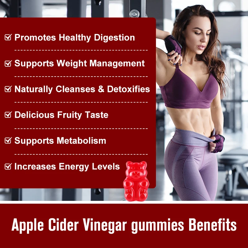 Beworths Natural Apple Cider Vinegar Gummies Reduce Anxiety Stress Confident Girl
