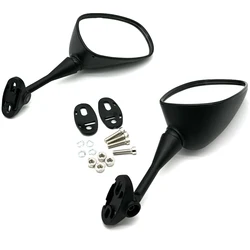 Sleek Motorcycle Rearview Side Mirrors (Black)