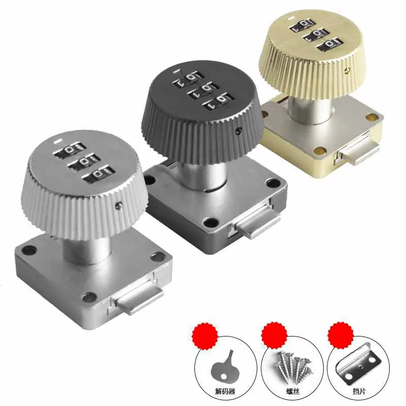 

Drawer Code Lock 3 Digit Combination Password Keyless Drawer Cam Lock Cabinet Mail Box Wardrobe Furniture Door Hardware