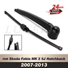Wiper 13" Rear Wiper Blade & Arm Set Kit For Skoda Fabia MK 2 5J Hatchback 2007-2013 2008 2009 Windshield Windscreen Rear Window 1