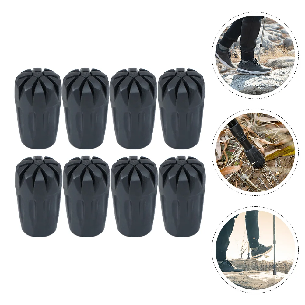 

Anti-skid Walking Pole Tip Cover Pad Protector for Walking Hiking Rubber Trekking Pole Tips Protector Replacement Accessory