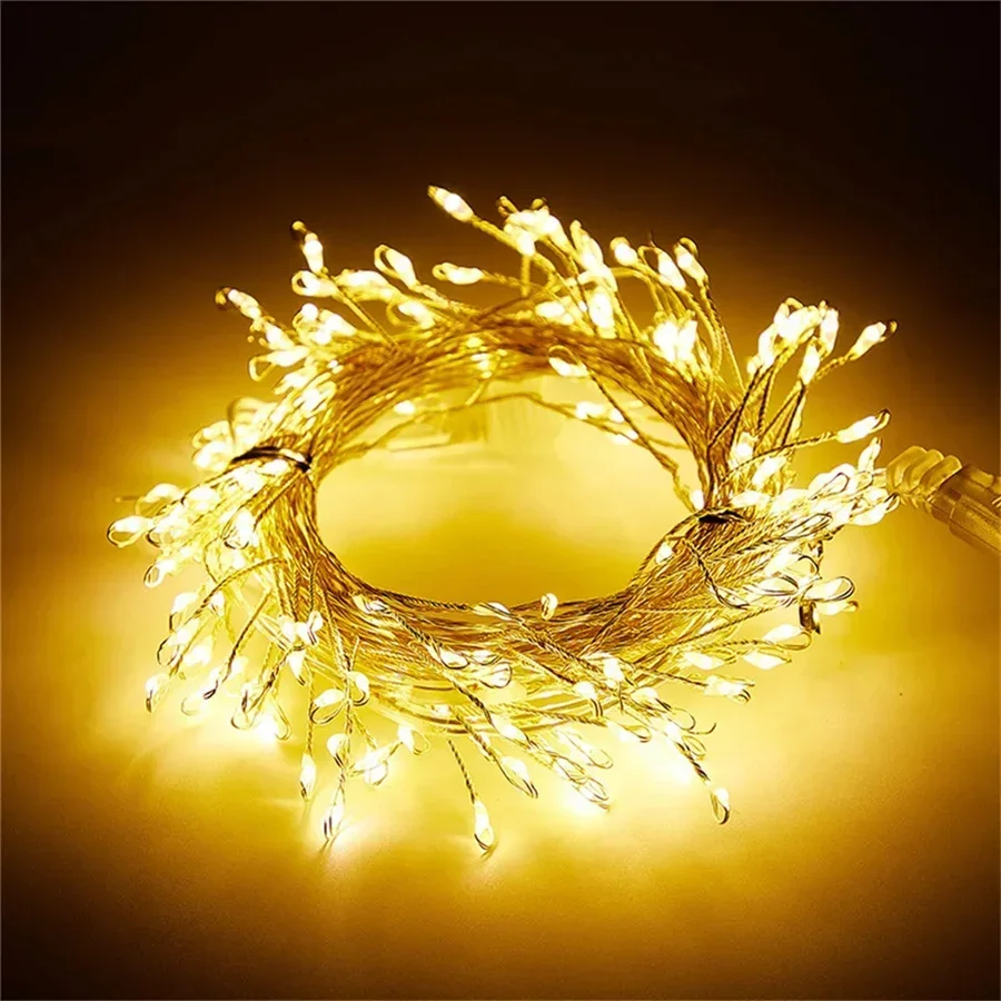 thumbnail image 1 of Guirnalda de luces LED con temporizador y control remoto, alimentadas por USB, 3 m y 6 m, para bodas, fiestas, jardín, Navidad, 1 of 5