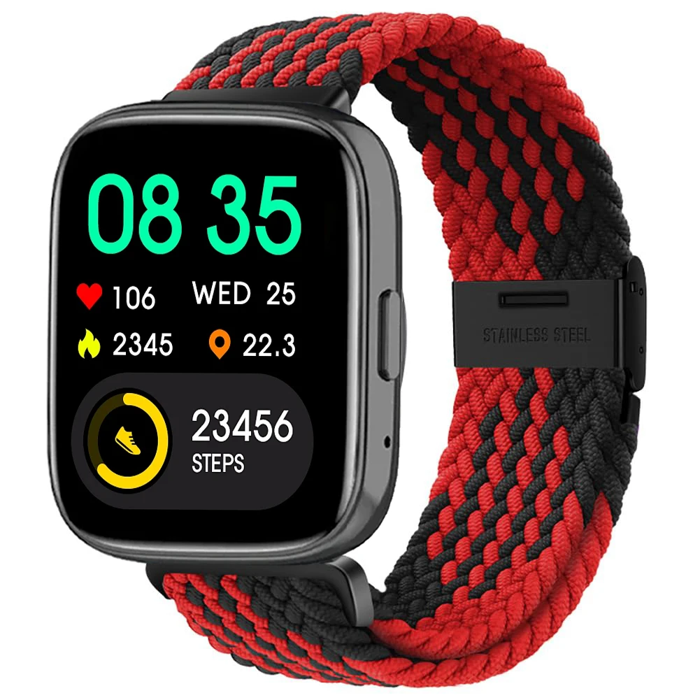 Nylon Braided Solo Loop Elastic Weave Bracelet Wristband Strap