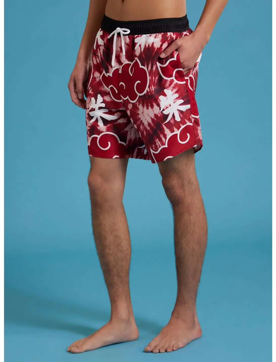 24/25 New limited edition Harajuku Shorts Quick Drying beach shorts Naruto Shippuden Akatsuki Cloud Tie-Dye Swim Trunks 2