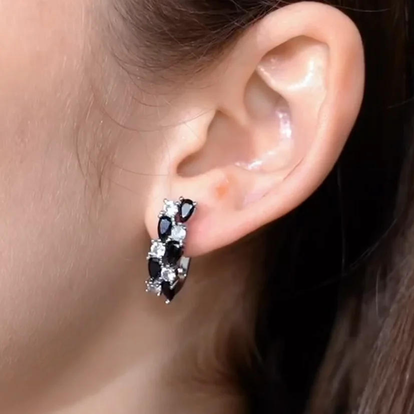 Classic Silver Color Stud Earrings - Image 6