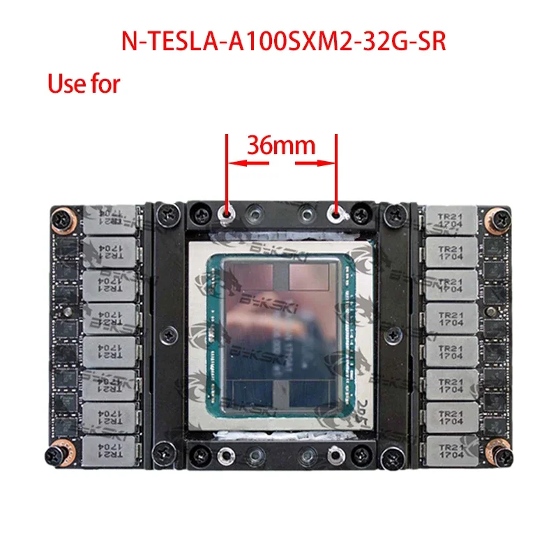 Bykski GPU Water Block Use for Nvidia Tesla V100 SXM2 Video Card