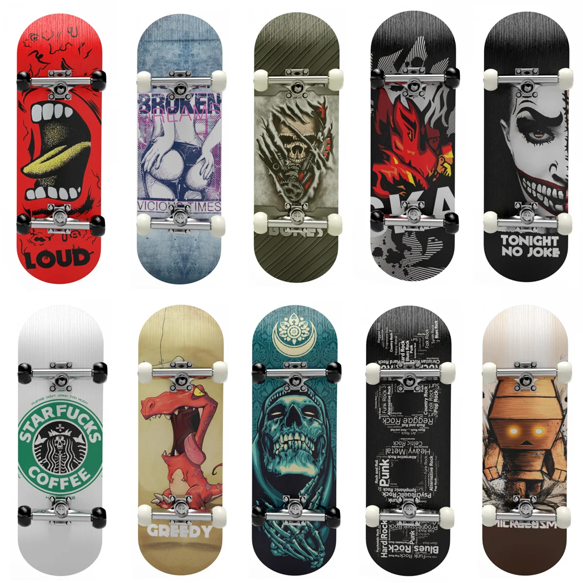 Skate De Dedo Profissional Tech Deck + Adesivos