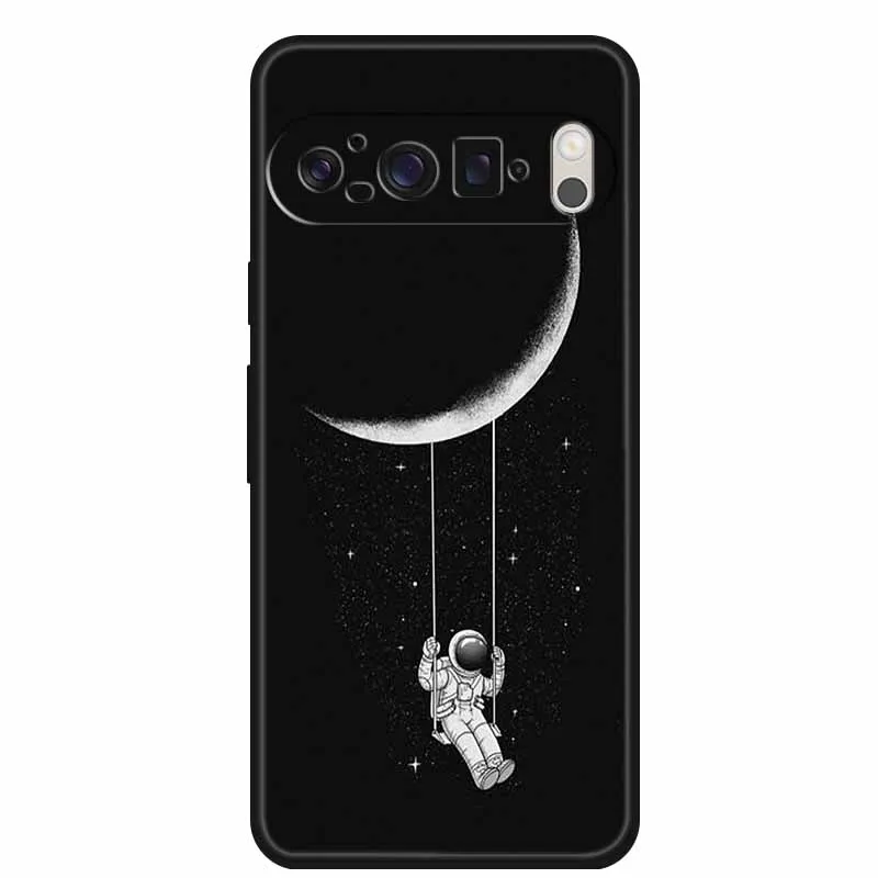 Space-Themed Soft Silicone TPU Phone Case - Astronaut Design