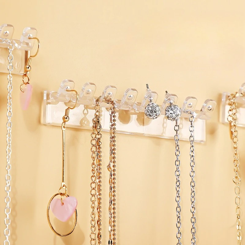 Transparent Hook Wall-Mounted Jewelry Rack Image 8