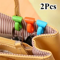 2pcs Keys Clips Plastic Bag Hook Keys Clips Keys Holder Hook Folder For Purse Handbags Backpacks 1