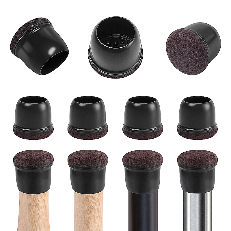 

8PCS Upgraded Chair Leg Floor Protectors with Thick Wrap Felt Pads and Silicone Furniture Leg Covers for Floor Protection