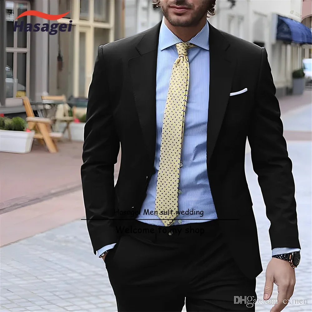 Abito da uomo elegante blu Navy abbigliamento da lavoro formale da