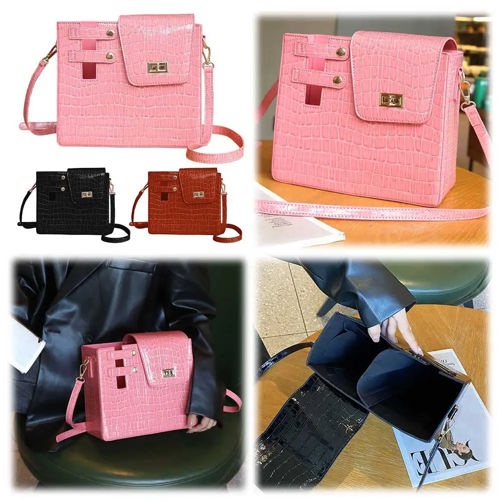 PU Crossbody Water Bottle Holder Bag for Hiking Camping