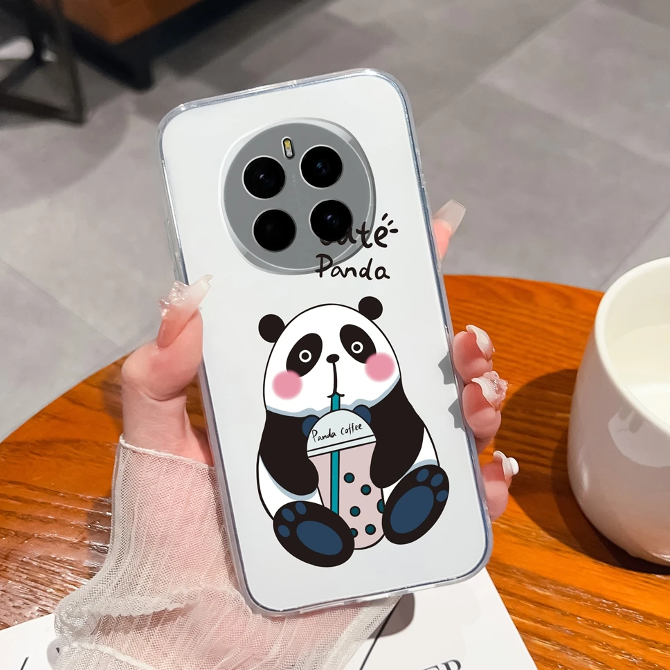 Transparent Cute Flower Soft Silicone Protective Back Cover Phone Case