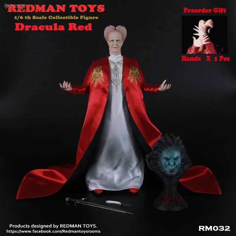 

REDMAN TOYS RM041 1/6 Male Soldier Dracula Red 2.0 High Quality Model Full Set 12 Action Figure Anime Boxed Model Doll Toy Gift