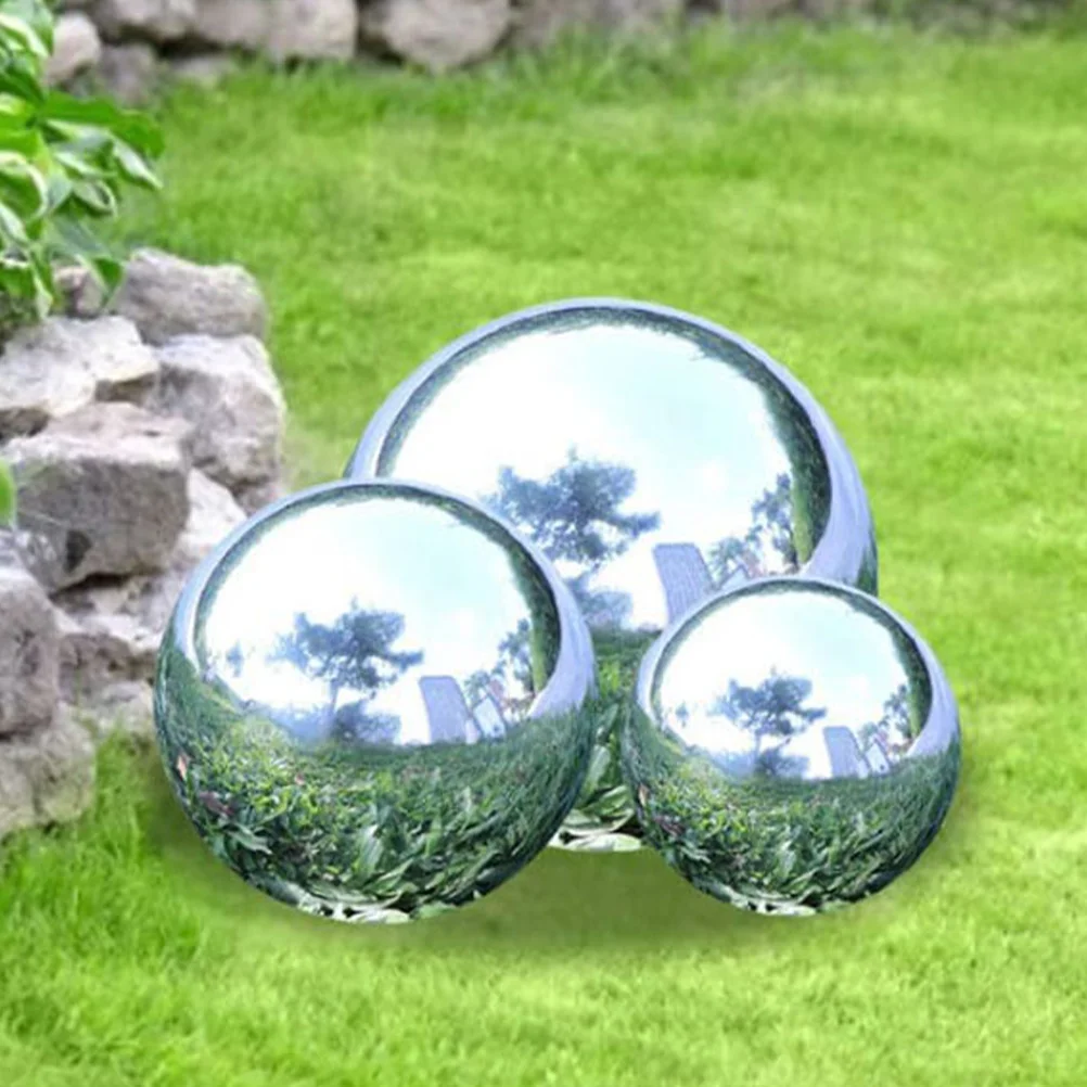 

Reflective Ball Stainless Steel Gazing Ball Garden Yard Mirror Ball Polished Sphere Ball Decoration