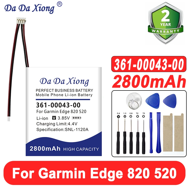 361-00053-00 361-00126-00 361-00034-02 Bateria para Garmin 3 3F 6x Pro, Fenix HR GPS 100 Montana 600 Explore 820 520 500 Relógio
