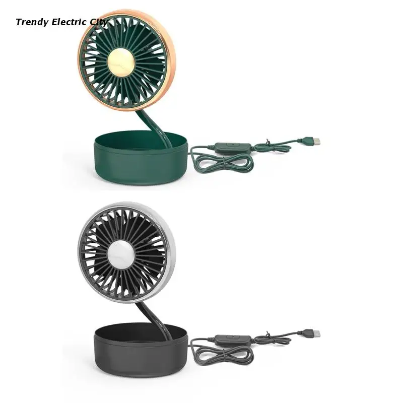 

R9CD Single-head Fan 180° Low Noise Car Cooler Air Fan Strong Wind Accessories