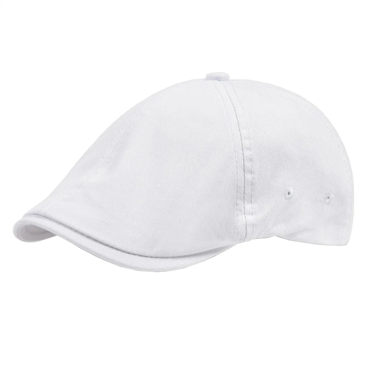 VOBOOM Flat Hat For Men Classic Newsboy Cap Golf Caps Twill Cotton Classic Ivy Hats Cabbies Headpiece Casual Beret White casual hat beret hat newsboy cap newsboy hat