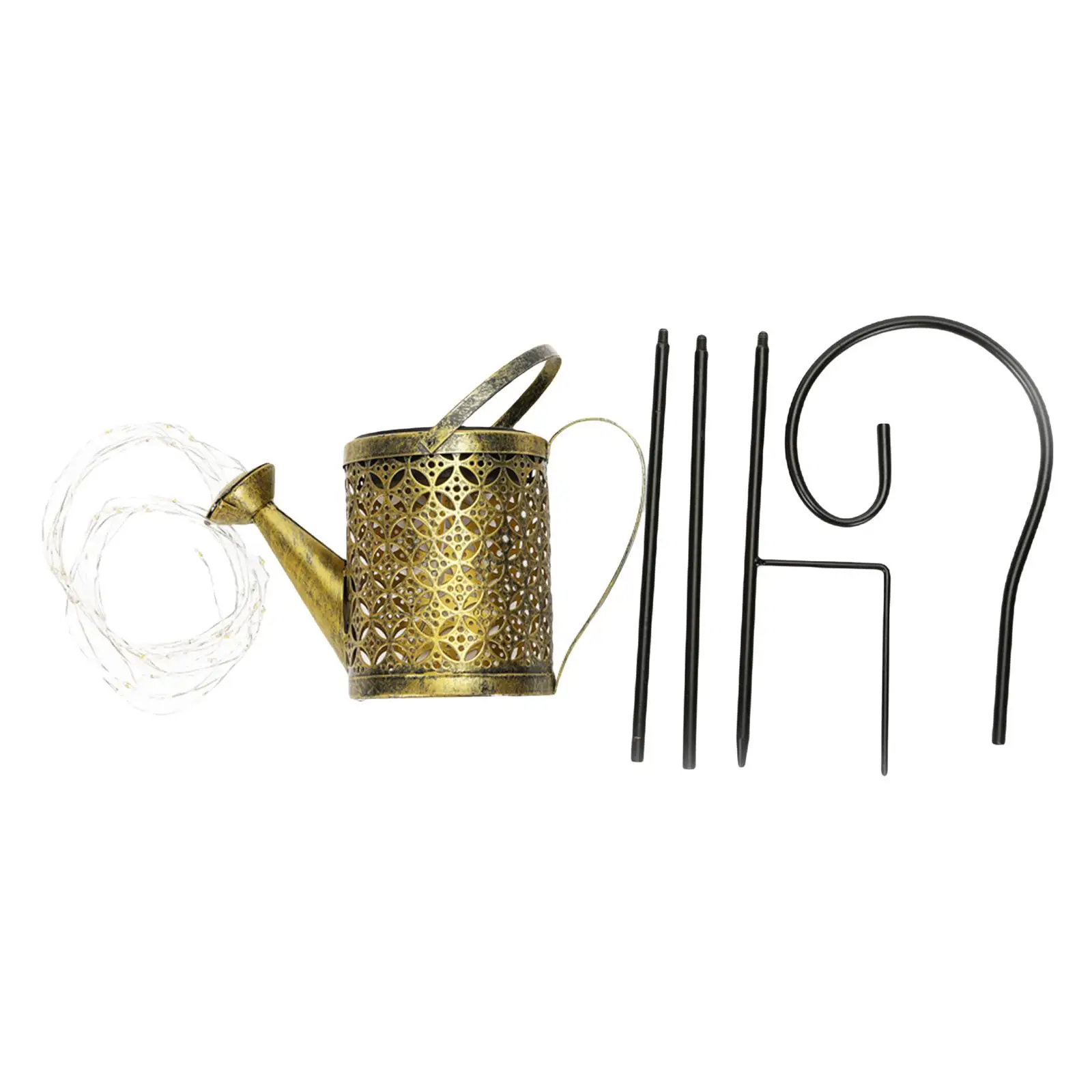 

Outdoor Solar Watering Can with Lights Lantern Fairy Night Light for Yard Patio Walkway Pathway