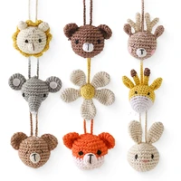 1pc Baby Animal Crochet Crib Gym Pendant Rattle Toys Newborn Hanging Toy Crib Bracket Pendant Gym Montessori Children's Toy Gift 1