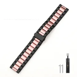 Premium 22mm Stainless Steel Metal Watch Strap Bracelet - Suunto Vertical 2 1 (Black powder)