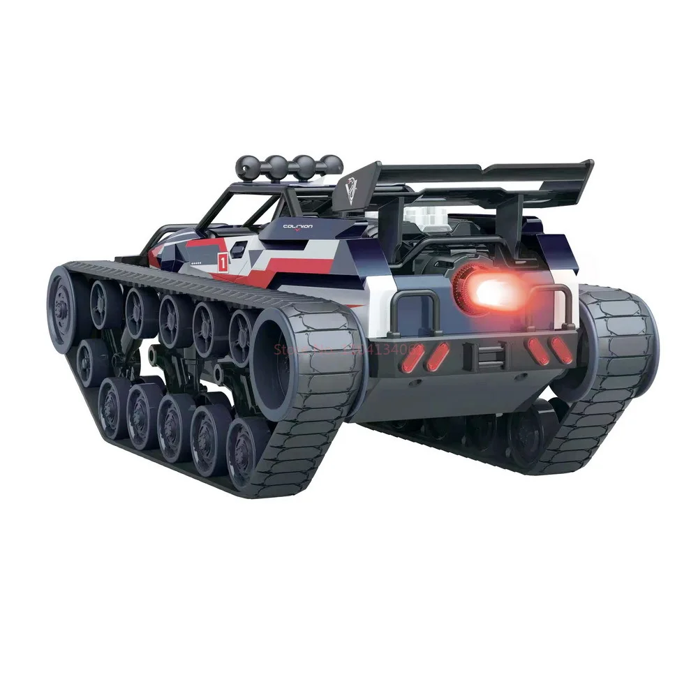 1: 12 4wd High-Speed 2.4g Alloy Drift Spray Tank Off-Road Model Vehicle Ev2 Combat Vehicle Rc Tank Toy Children'S Toy Gift Gift 3