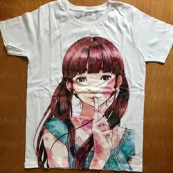 Gothic Shoujo Y2K Style Women's T - Shirt - Emo Kpop Spring Collection - M (WHITE)