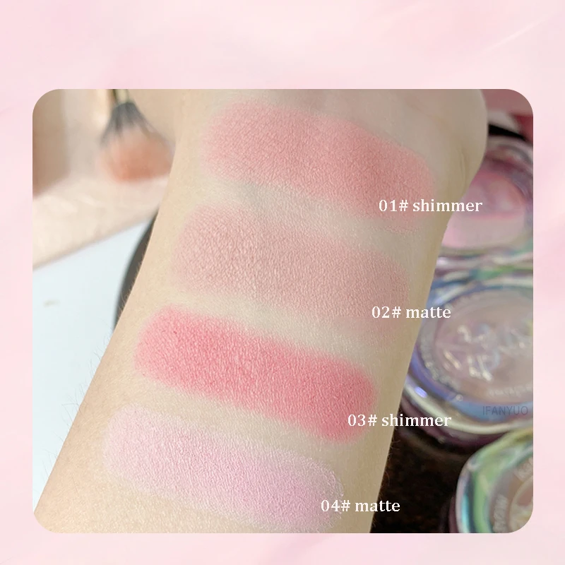 powder blusher girls gradual palette crystal shell cosmetics