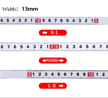 1-3m Stainless Steel Miter Track Tape 13mm Measure Self Adhesive Metric Scale Ruler Rust-Proof Durable Wear-Resistan Ruler