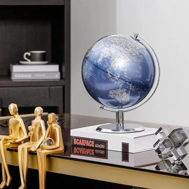 Desktop Decor Globe Geography Kids Education Creative Home Decor Accessories Retro World Globe Modern Learning World Map Globe 3