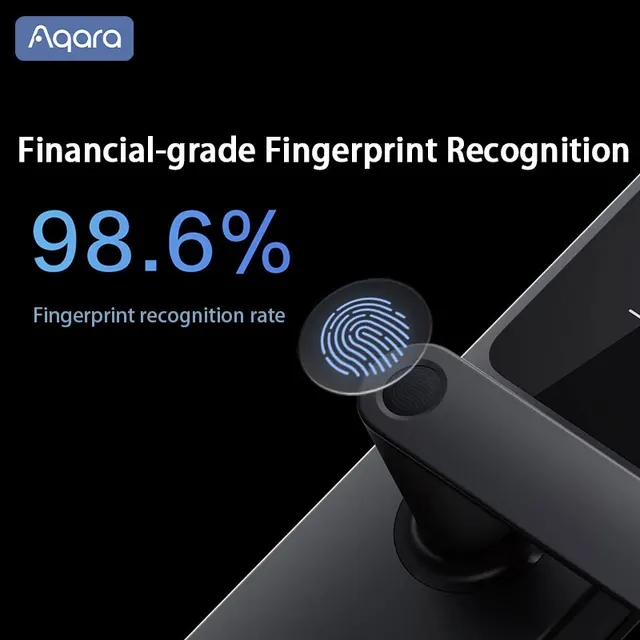Free DHL Aqara Smart Door Lock N100 N200 Fingerprint Bluetooth Password NFC Key Total 7 Unlock Ways Work Apple HomeKit Home 4
