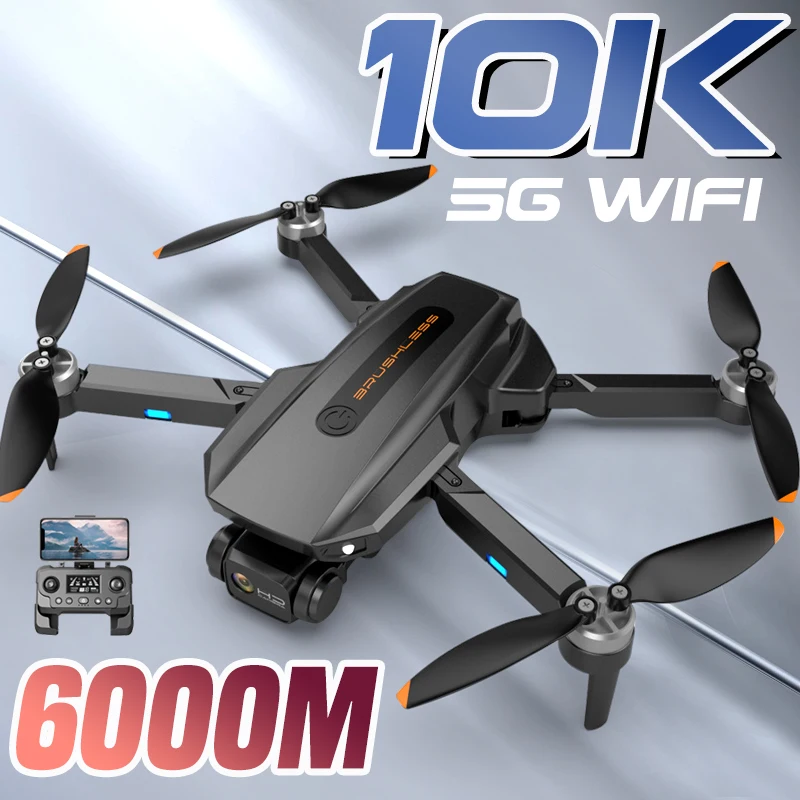 

2023 New RG106 GPS Drrone Professional 10k Dual Camera Foldable Aerial Photography 6000M Four Axis Aircraft Toy Gift