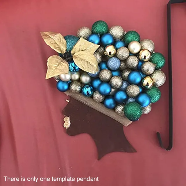 Sablon Medál Ajándékok Gyerekek Játék Rajz Többfunkció A Bejárati Ajtóhoz Fa Kézműves Nappali Barkácsolás Nő Fej Alakú Graffiti - Image 6