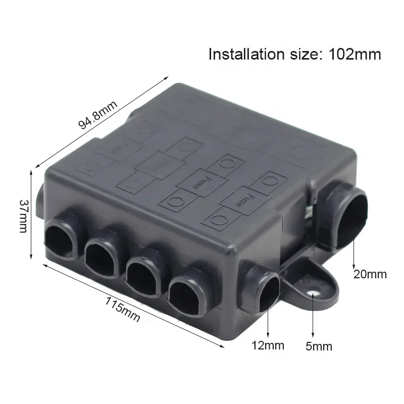 Power Distribution Busbar 5 Ways MIDI Way MEGA Holder Fuse Box For Car Automotive Boat fuse boxes car fuse holder fuse holder fuse adapter holder