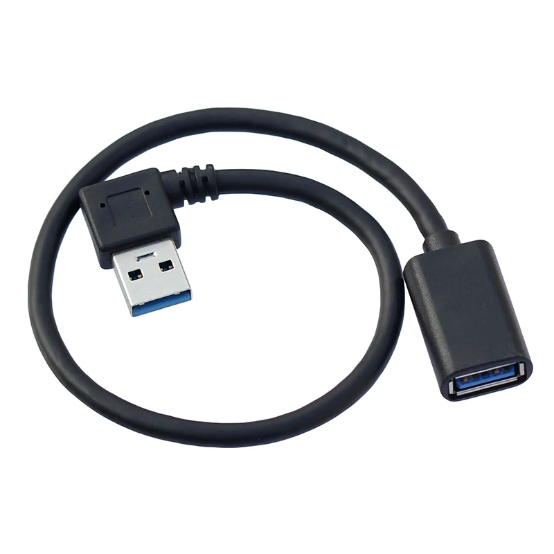 

30cm USB 3.0 Male to Female Angled Extension Adaptor Cable
