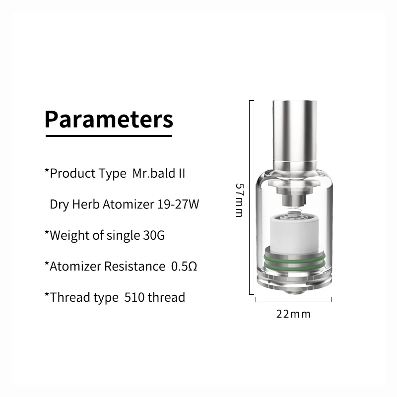 E Zigarette Longmada 100w Stick Kofferraum Batterie vorheizen mit mr bald ii Zerstäuber trockener Kräuter wachs Vapor izer Stift flacher Keramik spulen tank_S2972f8465034486f8a6cc6c9565ebdddS