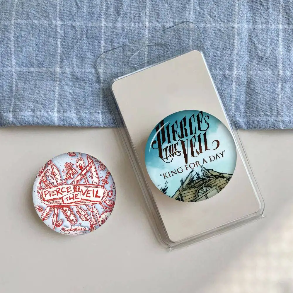 Pierce The Veil Band Icon Tinplate Button Pin Brooch Badge Accessory
