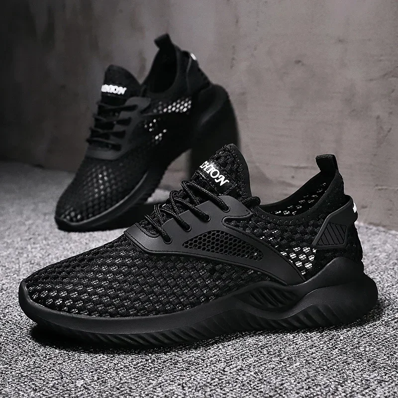 Summer mesh men's shoes breathable thin hollow large mesh sports shoes casual sports