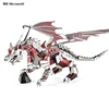 MMZ MODEL Microworld 3D Metal Puzzle kits Flying Dragon Laser Assemble DIY Model Building Kits Toys for Adults Birthday Gifts 4