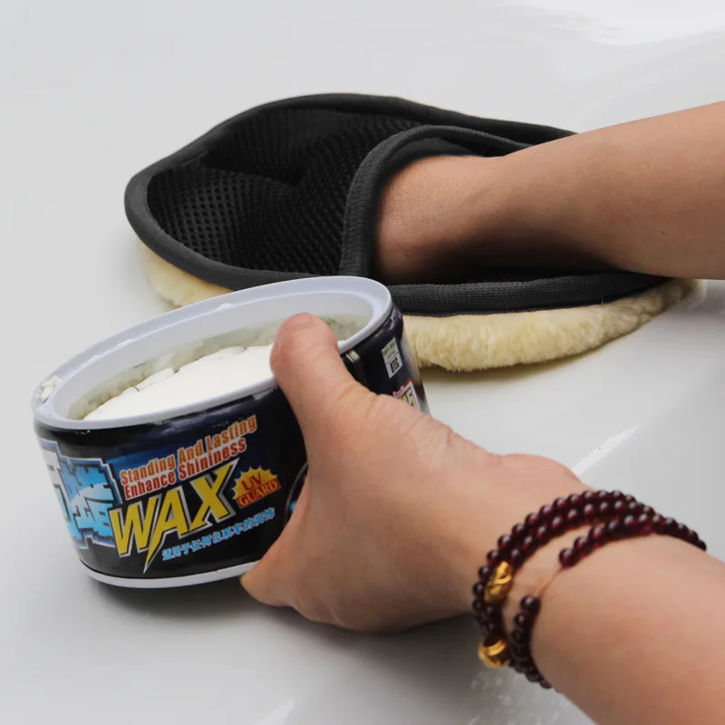 Car Body Cleaning Wool Fleece Gloves Soft Car Washing Gloves Paint Polishing Brush Microfiber Sponge Glove Auto Care Tools