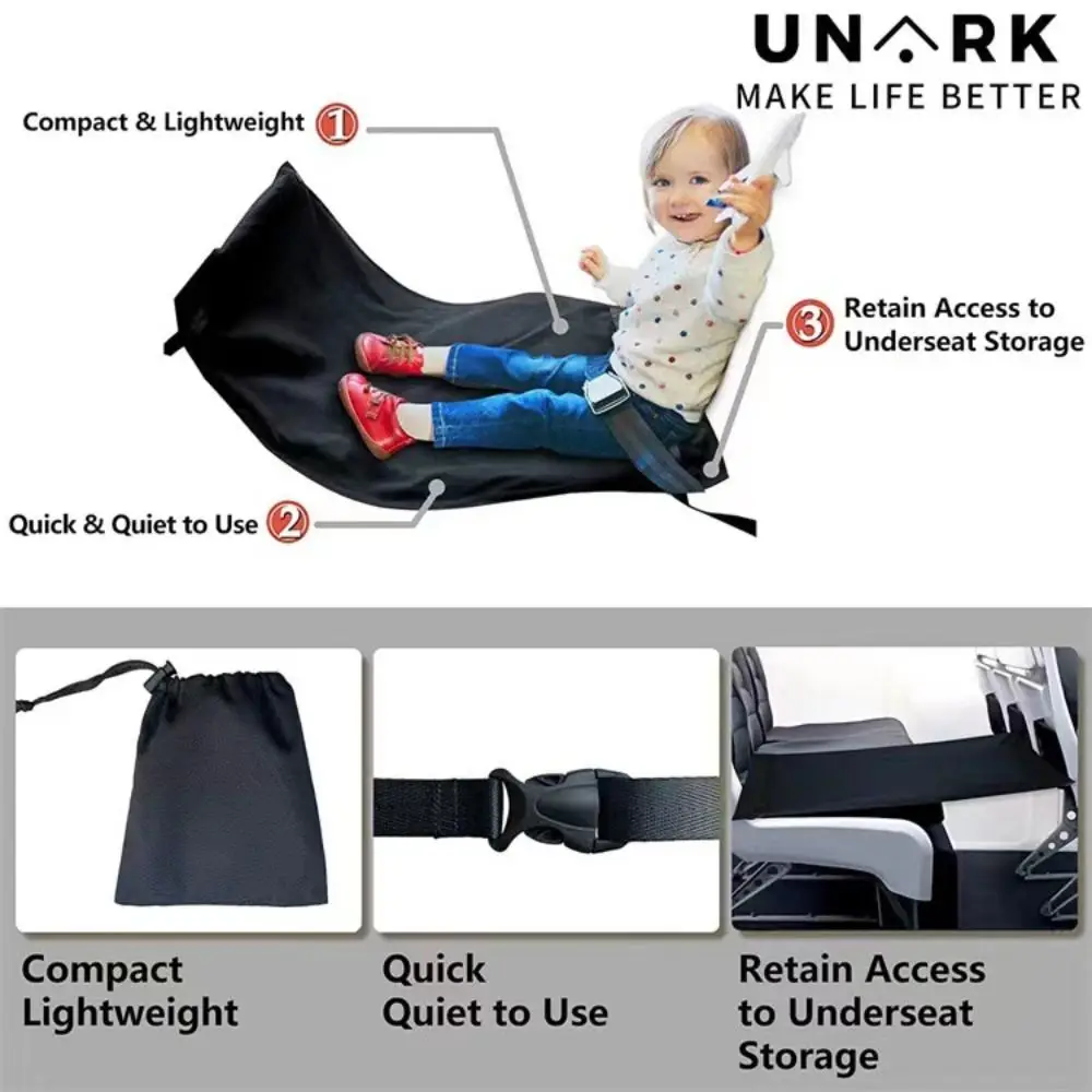 Airplane Footrest Kids Travel Airplane Bed Portable Travel Footrest Hammock