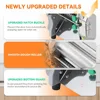Commercial Pasta Maker Machine Electric Dough Roller Noodle Making Machine with 2/6mm and 2.5mm Round Blade Thickness Adjustable 6