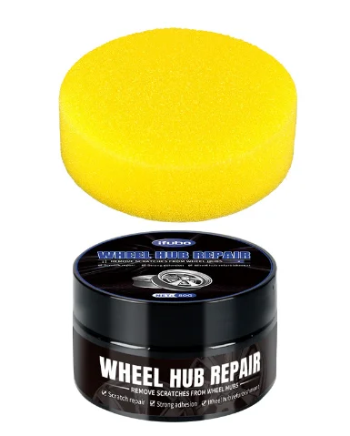 Car wheel hub refurbishment, alloy plastic cleaning and refurbishment agent, scratch reduction, polishing, brightening 5