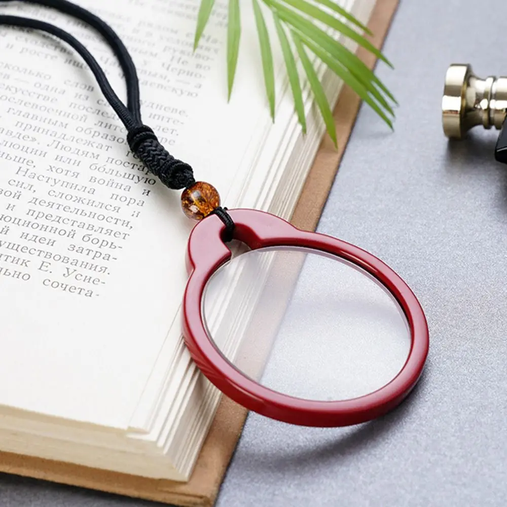 Mother's Day Portable Decoration Creative Reading Glasses Helper Necklace Magnifier Pendant