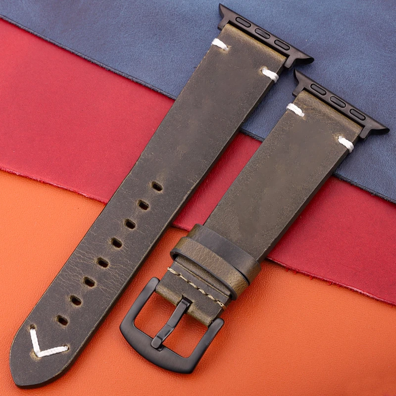 Elegant Genuine Leather Watch Strap - Premium Watchband