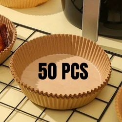 Disposable Oil-Proof & Waterproof Baking Paper Liners (50pcs Circular)