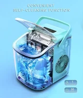 ecozy Ice Maker, Portable Ice Maker, 26lb, 9 Cubes in 6Min, Self-Cleaning, Kitchen Utensils 2