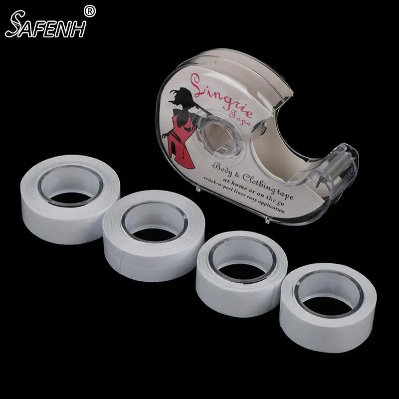 2 Rotoli Nastro Biadesivo Per Abiti Con Dispenser – Trasparente, Per Pelle E Tessuti, 5 M - 2