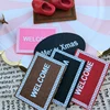 5Pcs 1:12 Dollhouse Miniature Welcome Mat Front Door Carpet Floor Rug 5.1*3.4cm Dollhouse Living Room Accessories 4